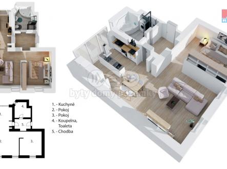 Prodej bytu, 2+kk, 71 m²