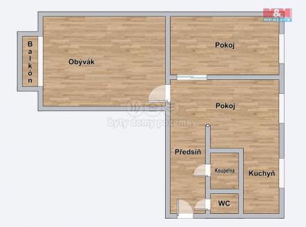 Prodej bytu, 3+1, 64 m²