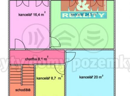 Pronájem - kanceláře, 180 m²