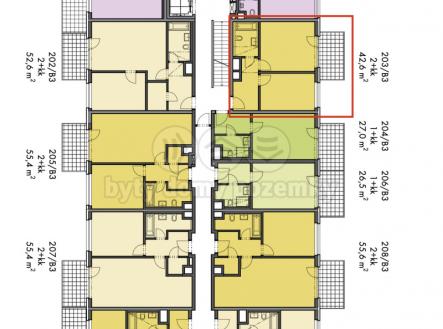 Prodej bytu, 2+kk, 50 m²