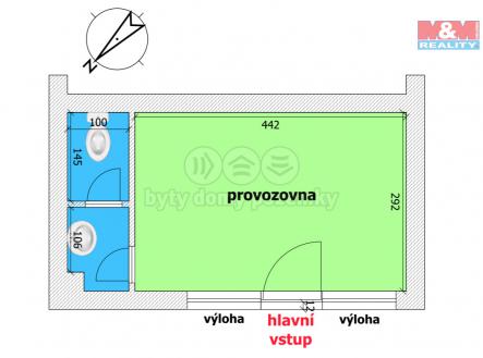 Pronájem - obchodní prostor, 16 m²