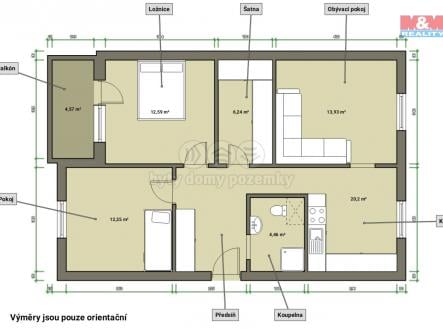 Prodej bytu, 3+1, 75 m²