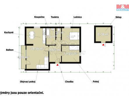 Prodej bytu, 3+kk, 76 m²