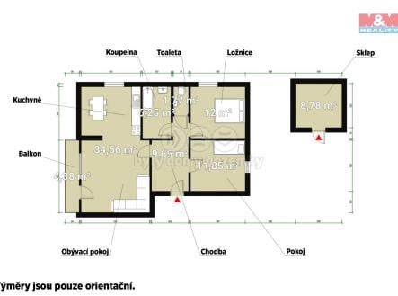 Prodej bytu, 3+kk, 76 m²