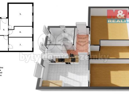 Prodej bytu, 3+1, 69 m²