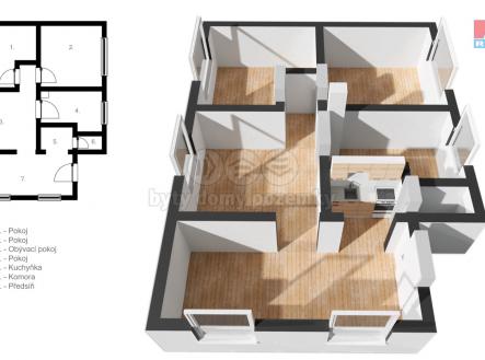 Prodej - chata/rekreační objekt, 57 m²