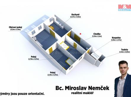 Pronájem bytu, 3+1, 87 m²