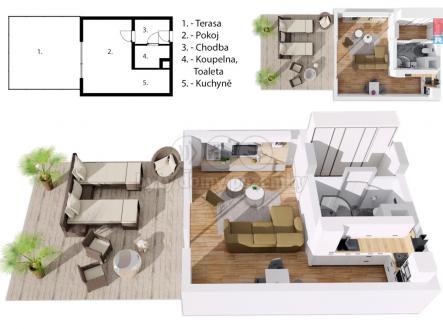 Prodej bytu, 1+kk, 32 m²