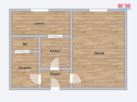 Prodej bytu, 2+kk, 39 m²