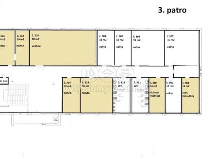 Pronájem - kanceláře, 35 m²