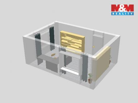 Pronájem kanceláře, 29 m²