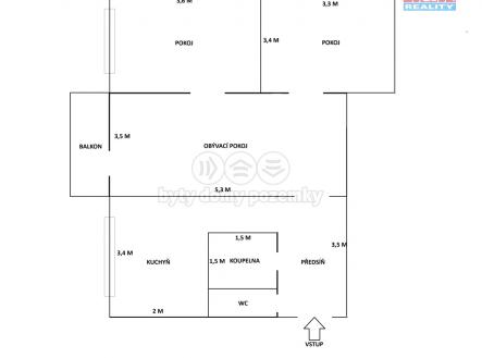 Prodej bytu, 3+1, 64 m²