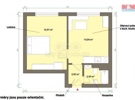 Pronájem bytu, 1+1, 33 m²