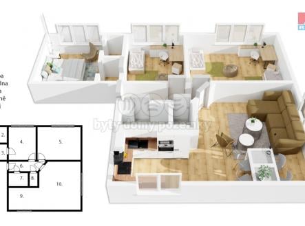 Prodej bytu, 4+kk, 81 m²