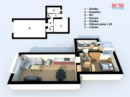 Prodej bytu, 2+kk, 82 m²