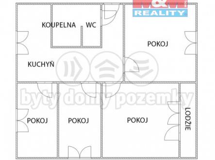 Prodej bytu, 4+1, 76 m²