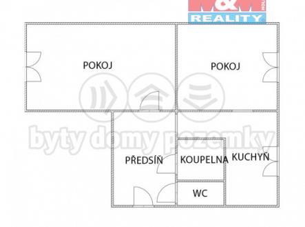 Prodej bytu, 2+1, 52 m²