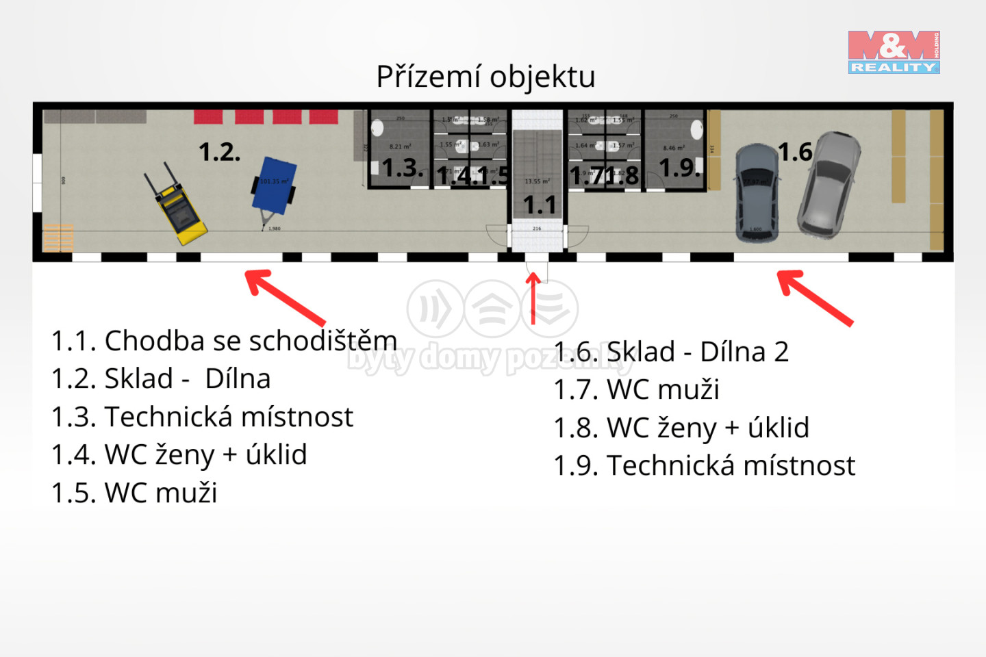 Půdorys přízemí 2D