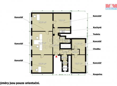 Pronájem - kanceláře, 155 m²