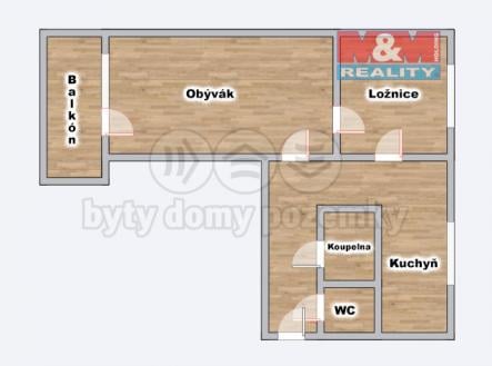 Prodej bytu, 2+1, 53 m²