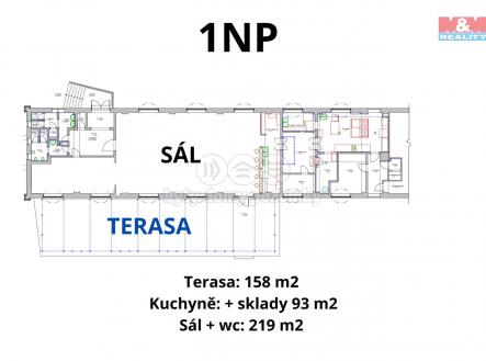 Pronájem - obchodní prostor, 470 m²