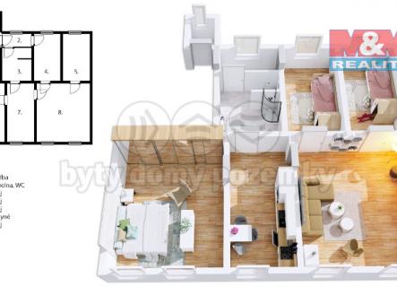 Prodej bytu, 4+1, 93 m²