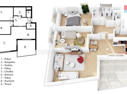 Prodej bytu, 3+kk, 86 m²