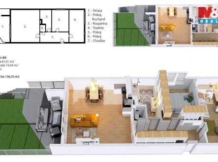 Prodej bytu, 3+kk, 81 m²