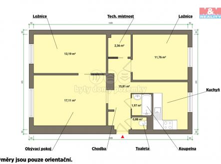 Prodej bytu, 3+1, 63 m²