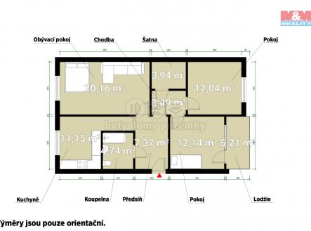 Prodej bytu, 3+1, 75 m²