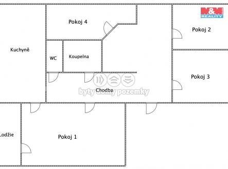 Prodej bytu, 4+1, 88 m²