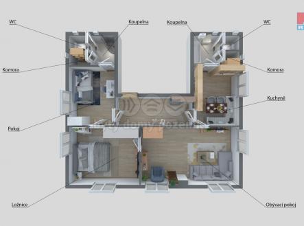 Prodej bytu, 3+1, 90 m²