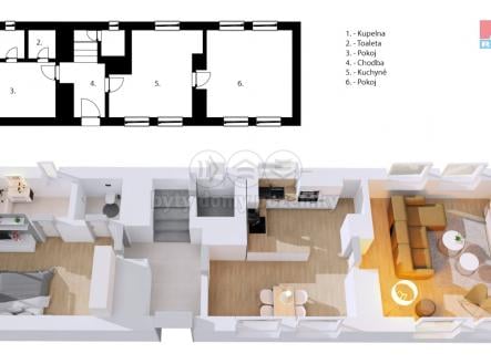 Pronájem bytu, 2+1, 140 m²