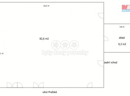 Pronájem - restaurace, 91 m²