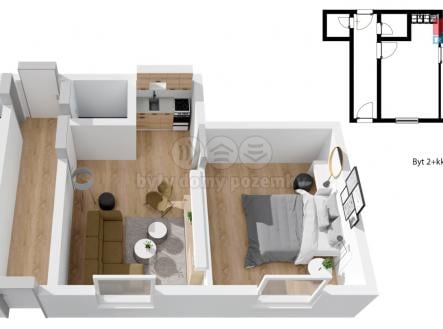 Prodej bytu, 2+kk, 35 m²