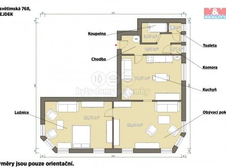 Prodej bytu, 2+1, 83 m²