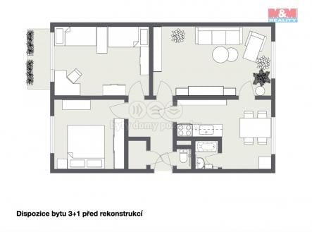 Prodej bytu, 3+1, 75 m²