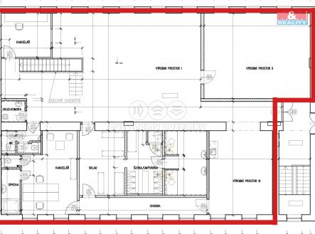 Pronájem - výrobní prostor, 366 m²