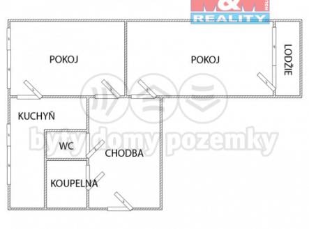 Prodej bytu, 2+1, 55 m²