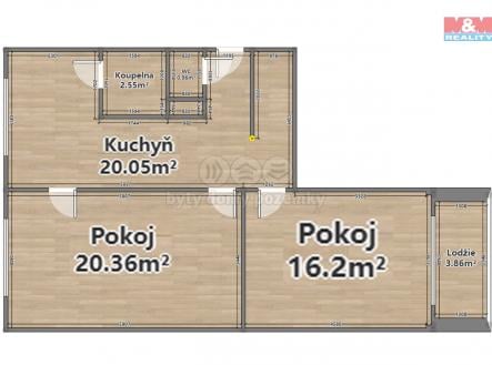 Prodej bytu, 2+1, 60 m²