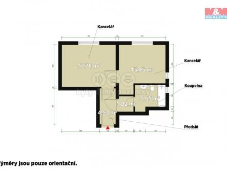 Pronájem - kanceláře, 45 m²