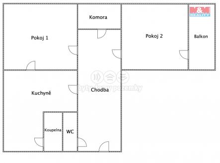 Prodej bytu, 2+1, 65 m²