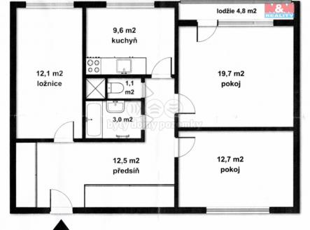 Prodej bytu, 3+1, 71 m²