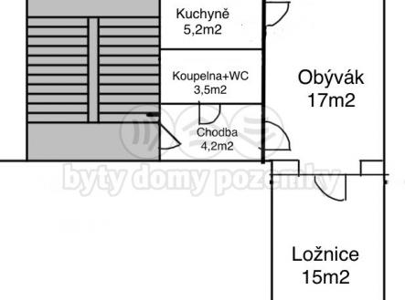 Prodej bytu, 2+1, 46 m²