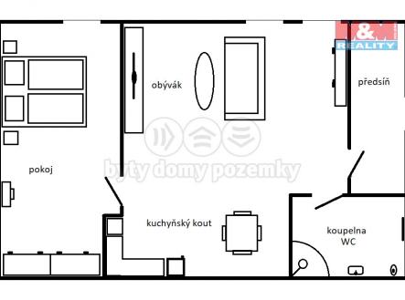 Pronájem bytu, 2+kk, 54 m²