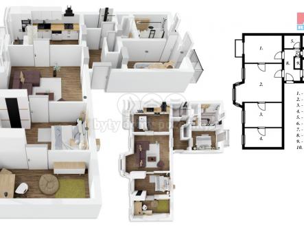 Prodej bytu, 4+1, 141 m²