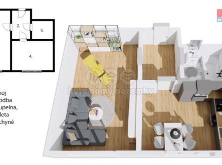 Prodej bytu, 1+1, 29 m²