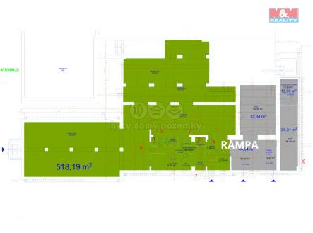 Pronájem - obchodní prostor, 663 m²