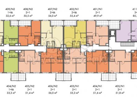 Prodej bytu, 2+1, 59 m²