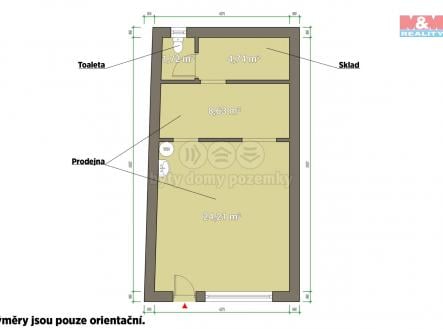 Pronájem - obchodní prostor, 39 m²